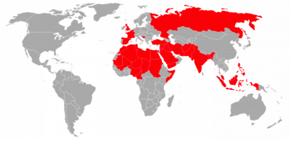 Countries Affected by Temporary Muslim Ban to US