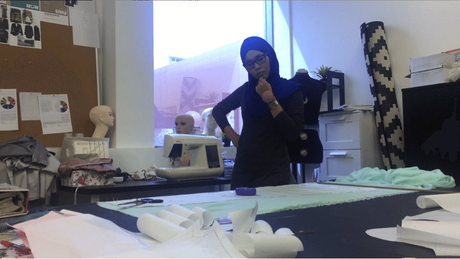 Adlina in her design studio.