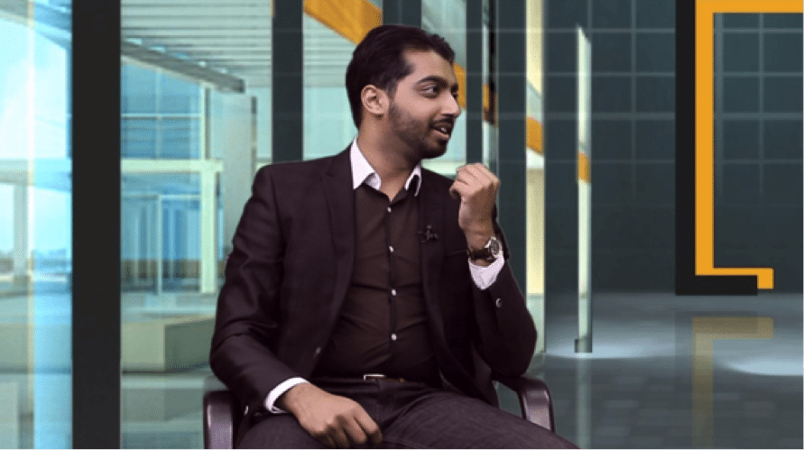 Abu Ali, a Clinical Data Manager, was the first guest to appear on Youth Corner (Photo credit: LB24TV)